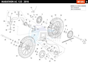 MARATHON-AC-RED 50 drawing WHEELS - BRAKES