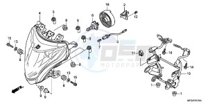 CB600FAC drawing HEADLIGHT (2)