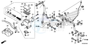 TRX420FE1E TRX420 Europe Direct - (ED) drawing FRONT BRAKE MASTER CYLINDER