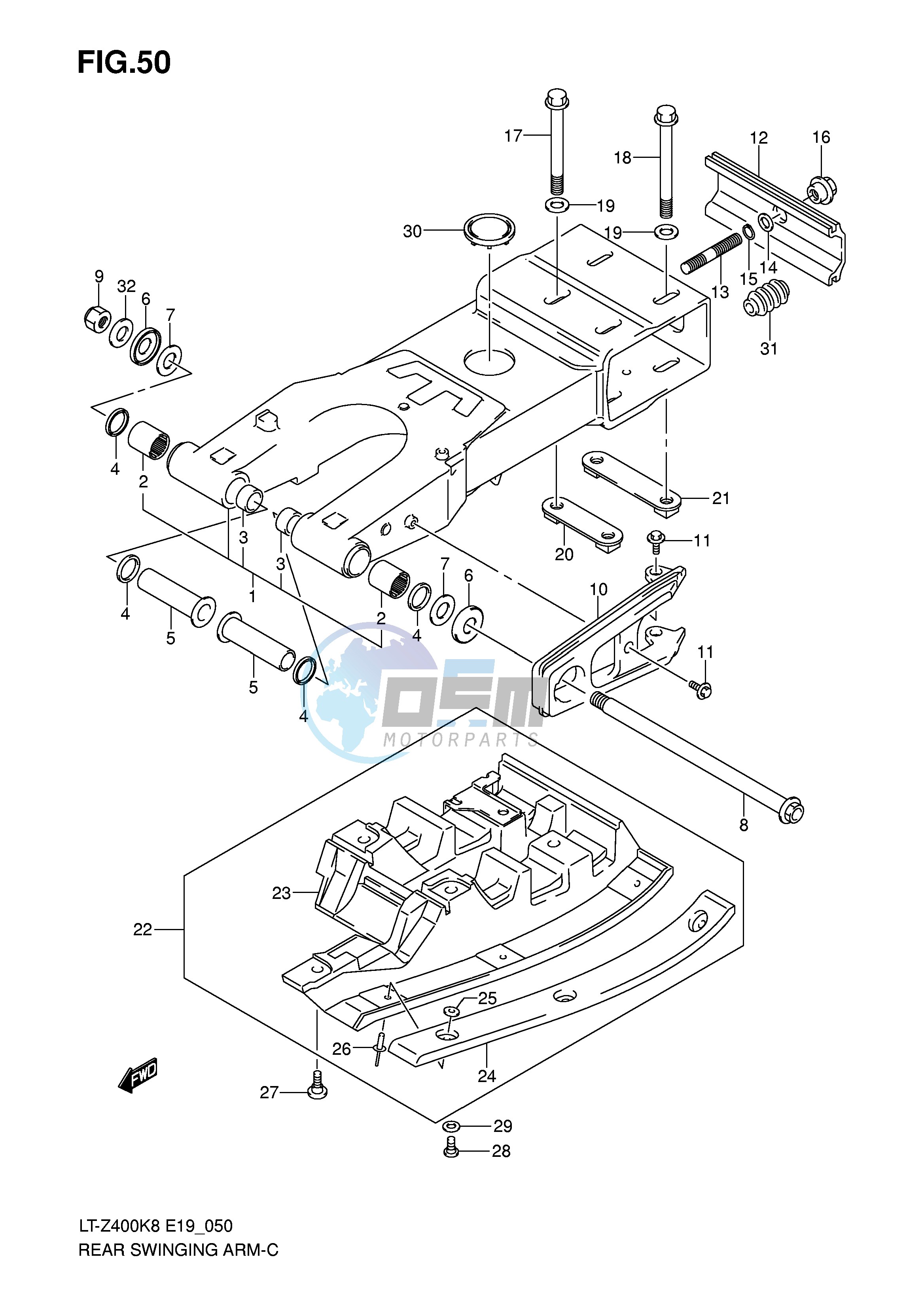 REAR SWINGING ARM