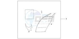 CB1000R9 Australia - (U) drawing RR.FENDER COVER