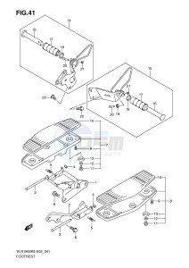 VLR1800 (E2) drawing FOOTREST (WITHOUT VLR1800TK9 TL0 E24)