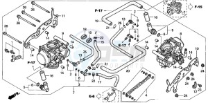 VTR1000F SUPER HAWK drawing CARBURETOR (ASSY.)