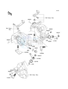 KAF 620 N[MULE 4010 4X4 HARDWOODS GREEN HD] (N9F) N9F drawing GEAR CHANGE MECHANISM