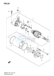 Inazuma GW250 drawing STARTING MOTOR