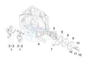 LX 125 4T 2V ie E3 Taiwan drawing Rocking levers support unit