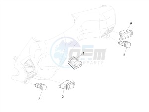 ZIP 50 4T 25 KMH NOABS E4 25kmh (EMEA) drawing Selectors - Switches - Buttons