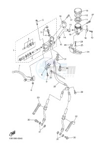 YZF-R6 600 R6 (2CXA) drawing FRONT MASTER CYLINDER