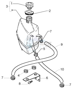 X9 250 Evolution drawing Expansion tank