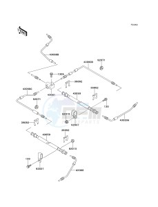 KAF 620 C [MULE 2500] (C1-C5) [MULE 2500] drawing BRAKE PIPING