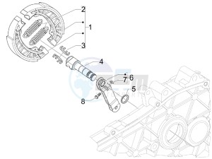 LX 50 4T-2V 25Kmh NL drawing Rear brake - Brake jaw