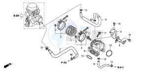 VT750C drawing INTAKE MANIFOLD