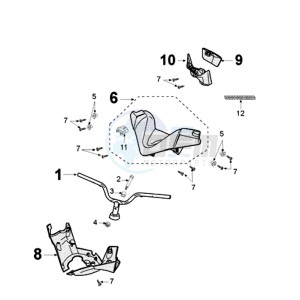 SAT 500 drawing HANDLEBAR