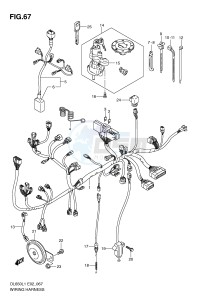 DL650 (E2) V-Strom drawing WIRING HARNESS (DL650UEL1 E19)