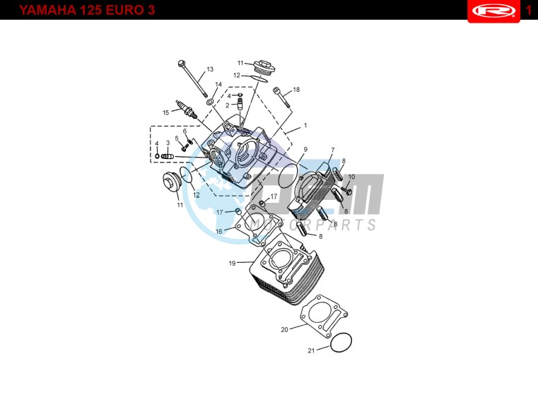 CYLINDER HEAD - CYLINDER  EURO3