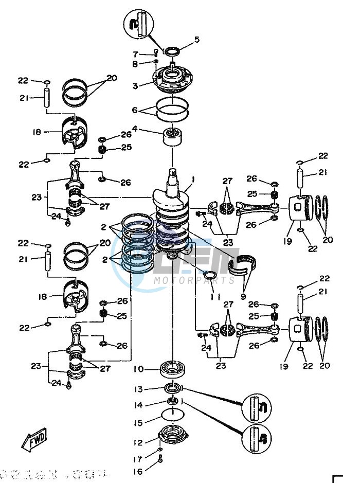 CRANKSHAFT--PISTON