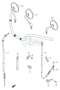 GN250 (E2) drawing HANDLEBAR (MODEL Y)