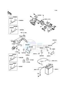 KVF360 4x4 KVF360A8F EU GB drawing Chassis Electrical Equipment