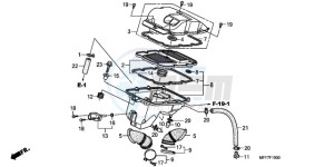 XL700VA9 France - (F / ABS CMF SPC) drawing AIR CLEANER