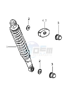 HUSKY 125 drawing REAR SUSPENSION