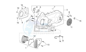 Sport City 125-200-250 e3 drawing Variator cover