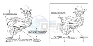 FES150A 125 S-WING drawing MARK