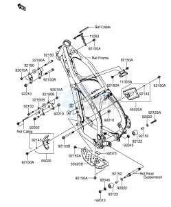 RM-Z250 (E19) drawing FRAME FITTING