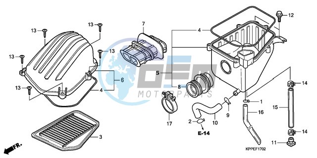 AIR CLEANER (CBR125RW7/RW9/RWA)