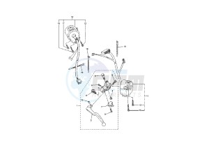 FZ6 FAZER ABS 600 drawing HANDLE SWITCH- LEVER