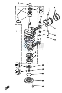 25B drawing CRANKSHAFT--PISTON