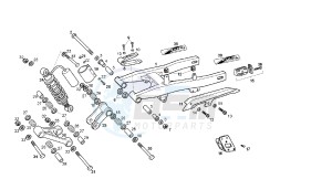 SENDA R DRD RACING LTD - 50 CC VTHSR1A2B5 . drawing REAR ARM