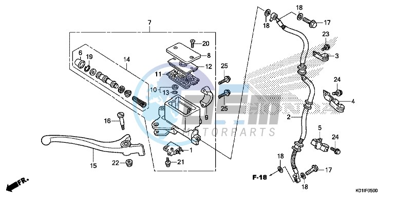 FRONT BRAKE MASTER CYLINDER