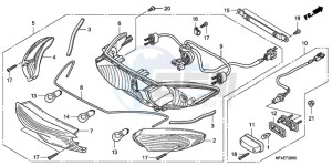 CBF1000AA Europe Direct - (ED / ABS) drawing REAR COMBINATION LIGHT