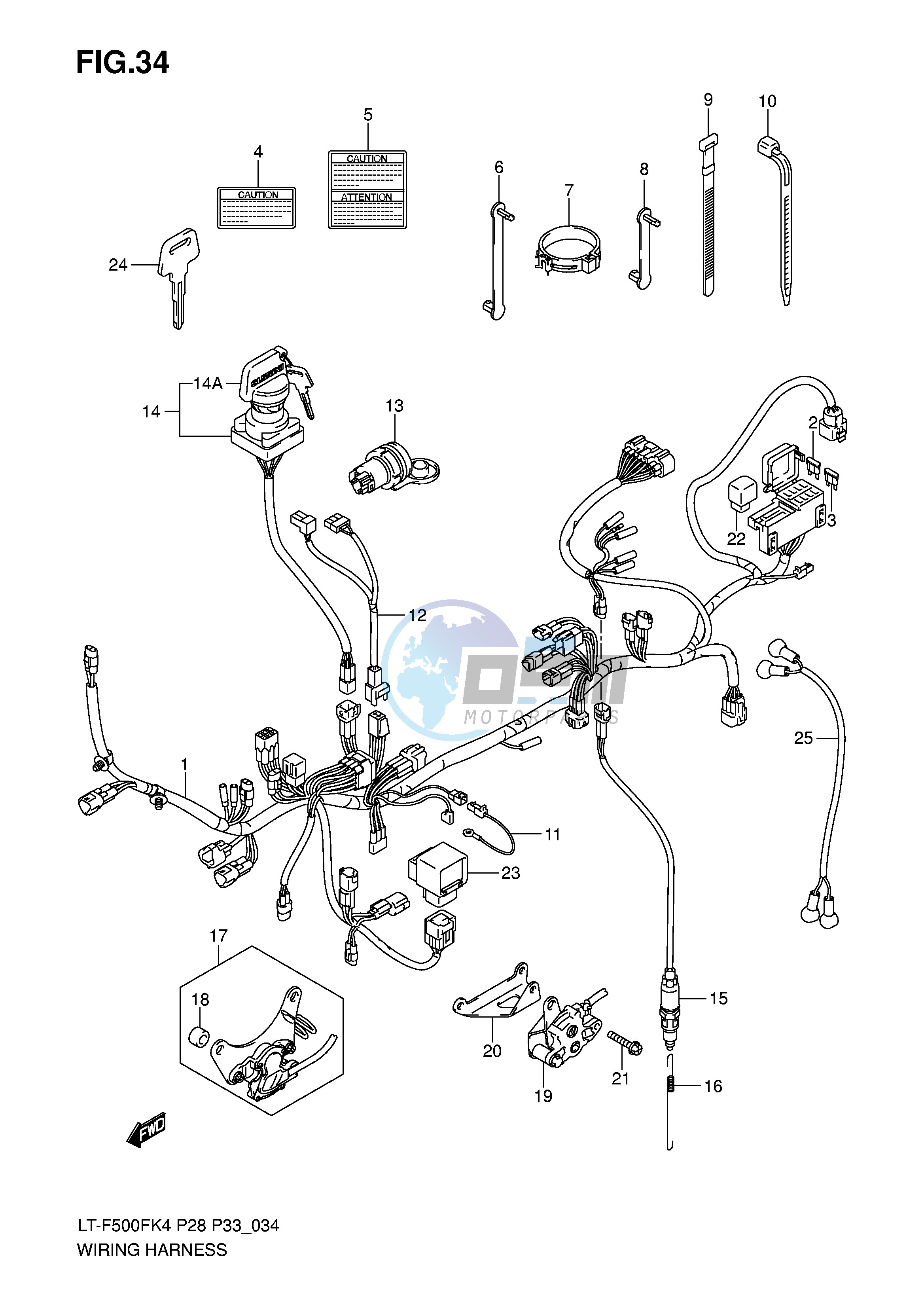 WIRING HARNESS (MODEL K4 K5)