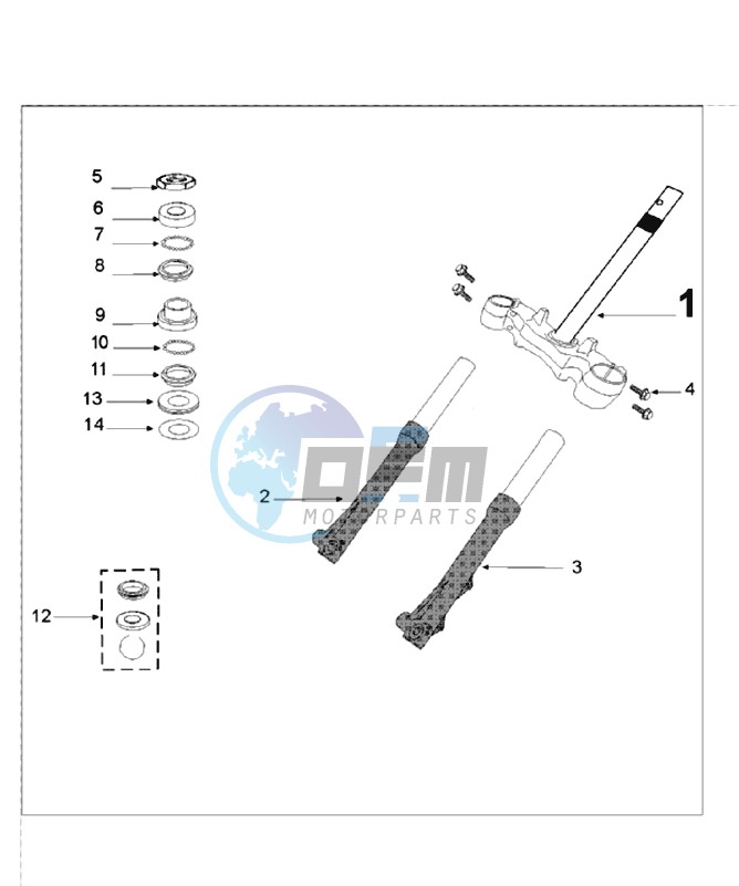 FRONT FORK / STEERINGHEAD