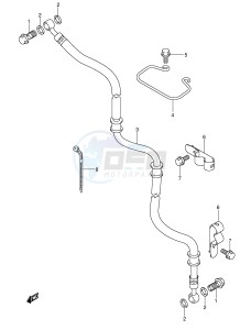 AN250 (E2) Burgman drawing FRONT BRAKE HOSE (MODEL K3)