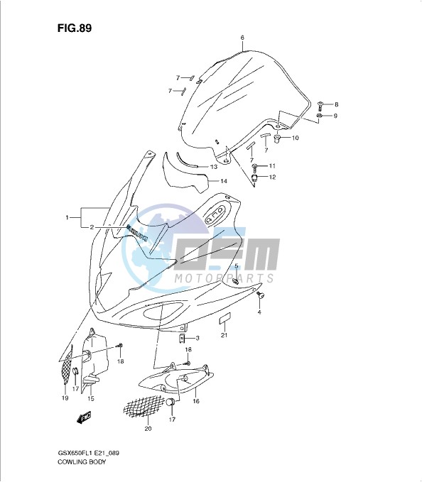 COWLING BODY