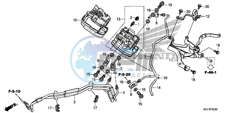 30 FRONT VALVE UNIT (CBR600RA)