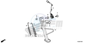 CBR250RF CBR250R Europe Direct - (ED) drawing STAND