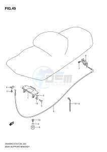 AN400 (E3-E28) Burgman drawing SEAT SUPPORT BRACKET