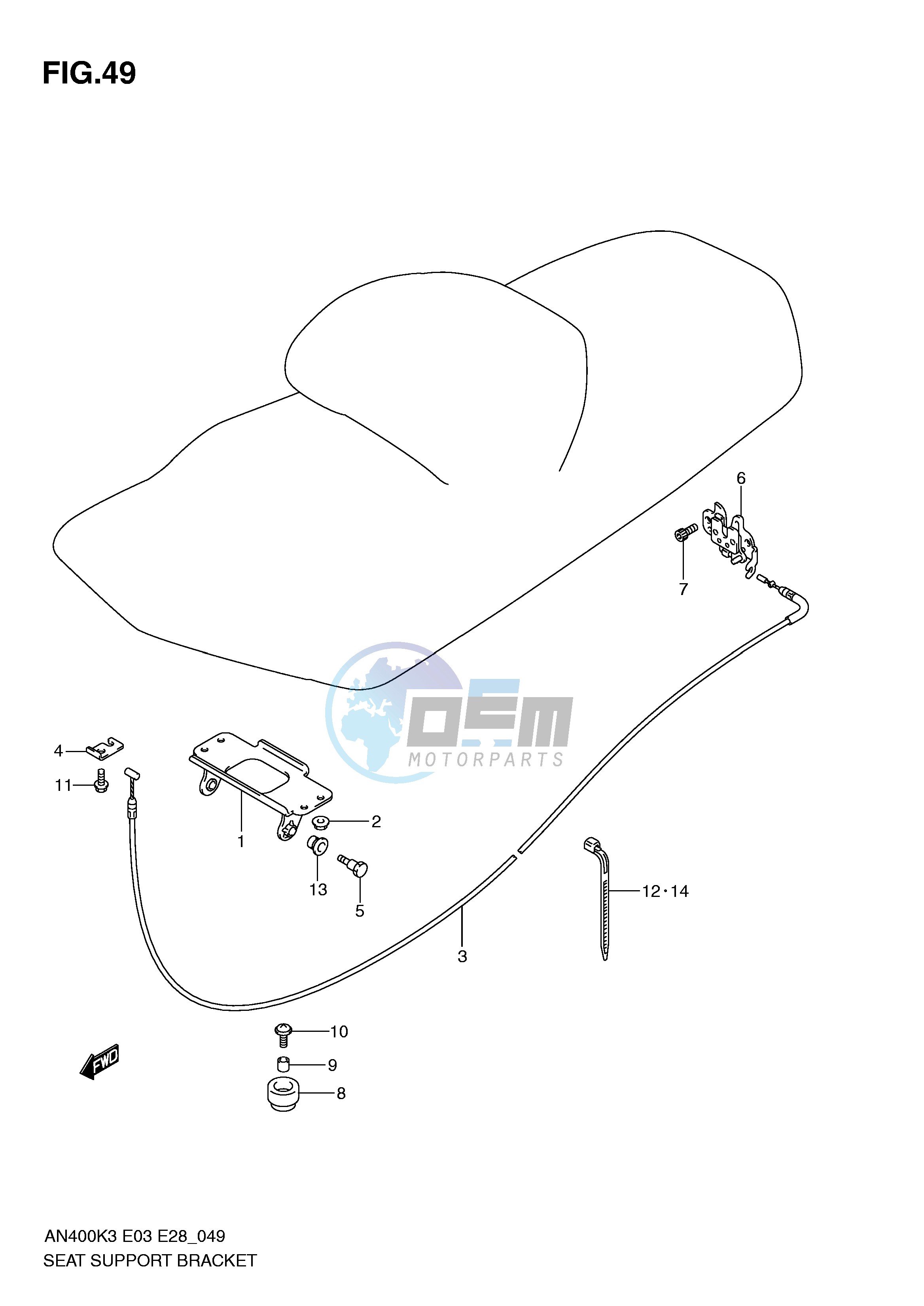 SEAT SUPPORT BRACKET