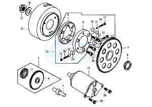 JOYRIDE - 125 cc drawing STARTING MOTOR