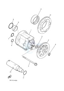 XJR1300C XJR 1300 (2PN1) drawing OIL PUMP