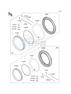 KL 650 A [KLR 650] (A6F-A7F) A7F drawing WHEELS_TIRES