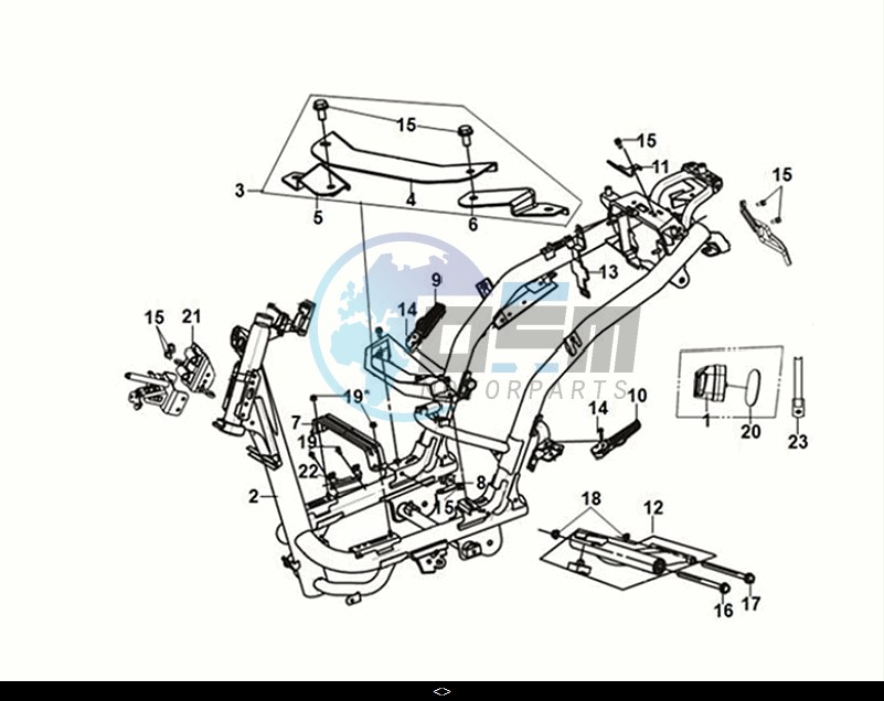 FRAME BODY - ENGINE MOUNT