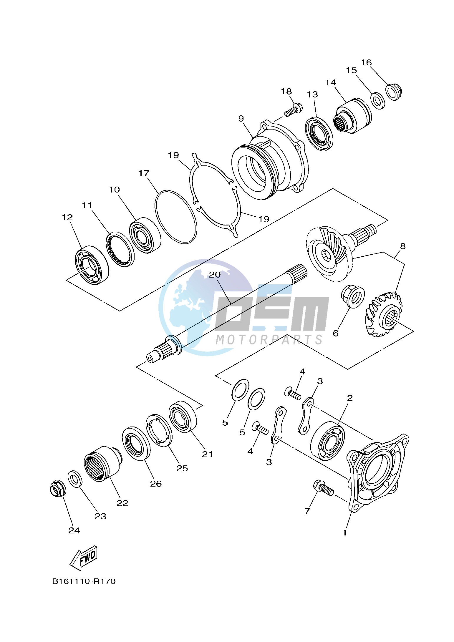 MIDDLE DRIVE GEAR