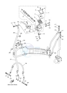 MTM850 MTM-850 XSR900 (B906) drawing FRONT MASTER CYLINDER