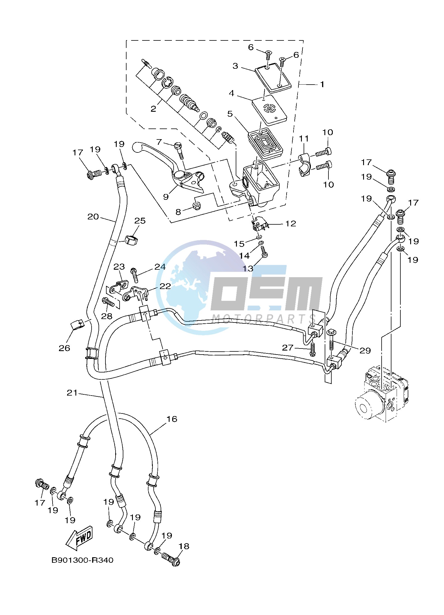 FRONT MASTER CYLINDER