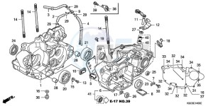 CRF250X9 Europe Direct - (ED / CMF) drawing CRANKCASE