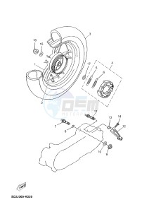 YN50 NEO'S (2APF 2APF 2APF) drawing REAR WHEEL